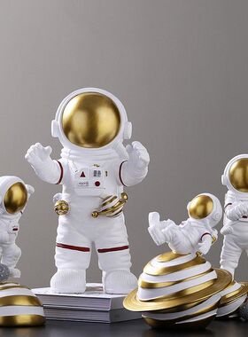 北欧意太创空人宇航员模电型145小摆关件儿童房客厅视柜玄装饰品