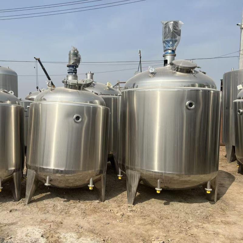 Vacuum mixing tank stainless steel single and double layer mixing equipment with good sealing and fully automatic electric heating storage tank