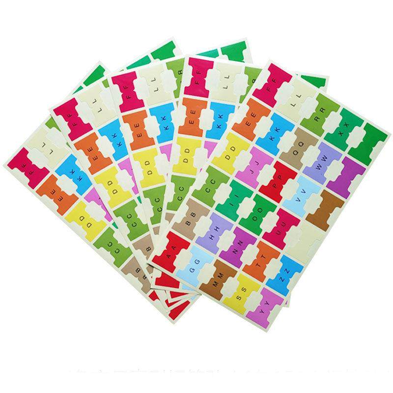 彩色月编号1-15折叠索引标签贴纸不干胶文件分类N次备注传呼纸贴纸,淘宝优惠券,粉丝福利购,淘宝优惠卷