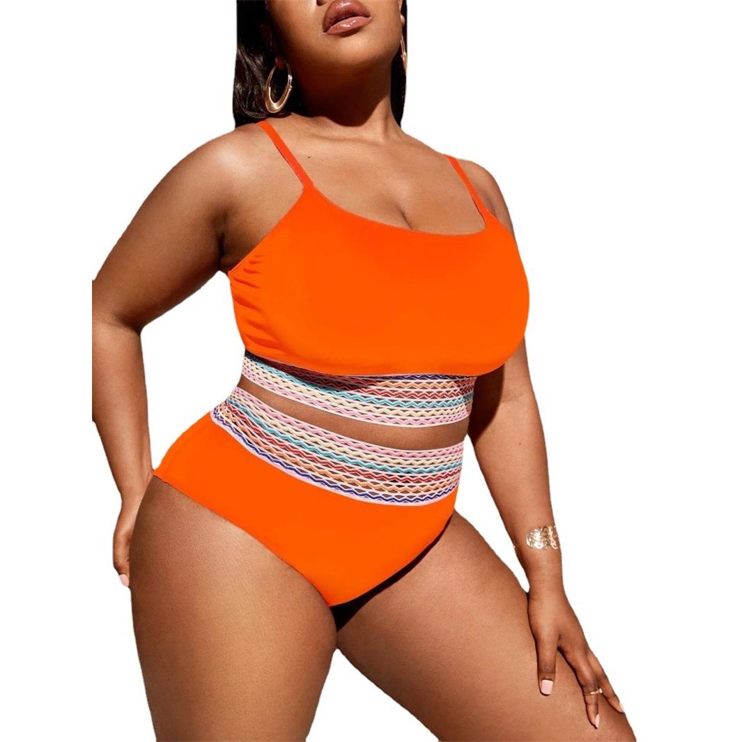 tube swimsuit top waist piece womens high Sexy three bikini - 图3