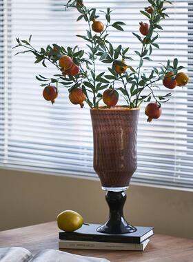 碧轩新脚品BX19-X20高璃法式风灯烛台两用玻花瓶复古风软装家居花