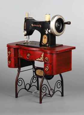 古怀旧70代80年老物件老式品缝t5673245纫复机模型摆件服装店橱窗