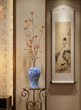 铜金岁月扶摇花瓶艺术装饰黄铜摆件仿真创意玄关花瓶餐桌客厅摆件