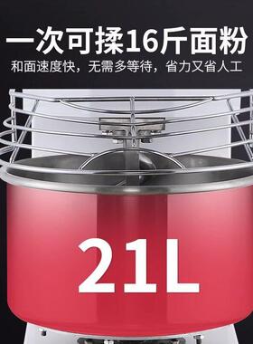 泓锋和面机商用大容量揉面机双速双动全自动打活面搅拌机HF20烘焙