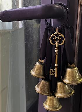 女巫风铃铛保护门把手挂钩威卡风铃家居房间窗台装饰挂件