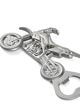 供应金属工艺品锌合金电镀啤酒开瓶器摩托车造型热款