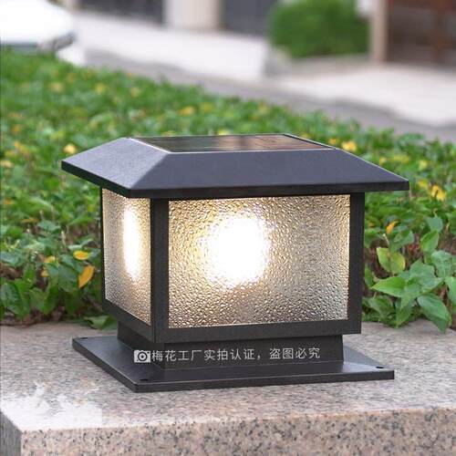 太阳能柱头灯大门柱两侧柱子灯庭院别墅户外防水围墙院子门垛灯 - 图3