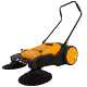 Unpowered hand push sweeper ໂຮງງານອຸດສາຫະກໍາກອງປະຊຸມສາງສາງຖະຫນົນຫົນທາງຂີ້ເຫຍື້ອທໍາຄວາມສະອາດ sweeper