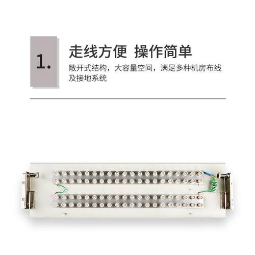 20系统DDF数字配线架19英寸纯铜2M单元同轴连接器含80个L9接头 - 图1