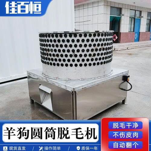 商用大型羊狗脱毛机山羊拔毛机绵羊肉狗打毛机圆筒式褪毛设备 - 图2