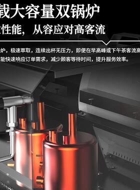 刺客CK007咖啡机意式半自动一体机冷热双萃办公室家用商用咖啡机