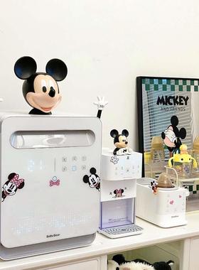 米奇摆件开学季家用创意桌面饮水机喂养台消毒柜diy米老鼠装饰品