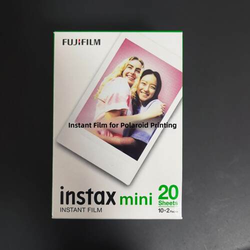 富士拍立得相纸3寸迷你mini白边花边爱心天青石彩虹黑胶黑白适用 - 图0