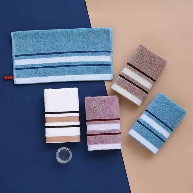 Plain cotton towel bath towel adult household wash towel breaks up the gear and adds water-absorbing towel soft couple cover towel