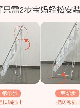 配件宝宝绘本架儿童书架家用杂志架子简易铁艺书柜玩具收纳