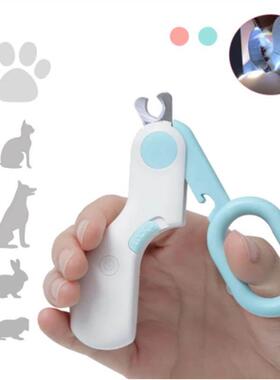 Professional Cat Dogs Nail Clipper Cutter With Led Light Sci