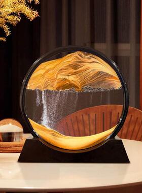 流沙画 画摆件创意艺术沙漏家居客厅酒柜电视柜办公室轻奢装饰品