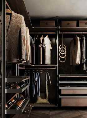 YASA【男士包袋】样板间意式商务衣帽间男士皮包手提包设计旅行包