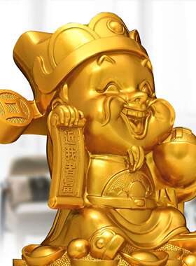 财神爷存钱罐摆前台店Z-5456铺饰品储件蓄罐客厅招20装26新款可存