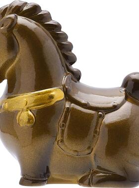 变色茶宠摆件创意可养生肖马茶具用品茶桌茶盘茶台茶玩唐风悦马