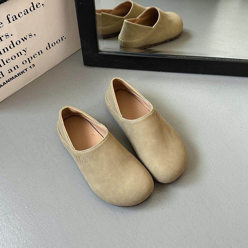 新款春秋勃肯鞋女2026一脚蹬懒人鞋软孕妇通勤平底豆豆单鞋0120h,淘宝优惠券,粉丝福利购,淘宝优惠卷