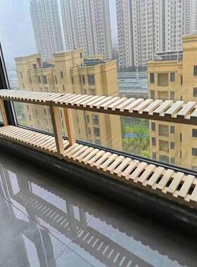 窗台放多肉的小花架多层窄单个落地式实木阳台飘窗花盆架子置物架