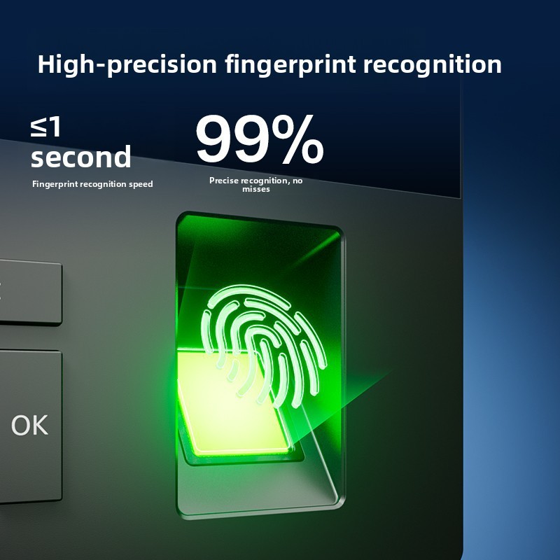 Deli employee punch-in attendance machine 23 facial fingerprint recognition attendance machine palm print recognition attendance check-in machine