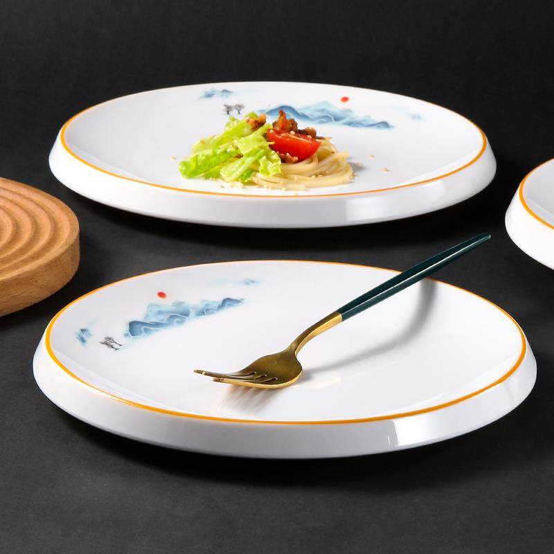密胺盘子彷瓷圆盘凉菜盘意境菜餐具酒店饭店专用饭厅炒盘子子商用,淘宝优惠券,粉丝福利购,淘宝优惠卷