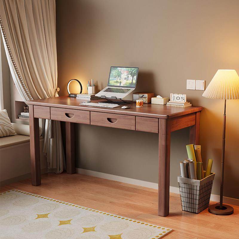 实木书桌小户型家用卧室电脑桌学生书桌简约单人桌带抽屉办公桌,淘宝优惠券,粉丝福利购,淘宝优惠卷
