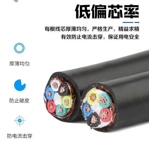 低烟无卤阻燃屏蔽电缆线WDZB-RYYP RYYSP2 3 4 5芯信号控制软电线 - 图2
