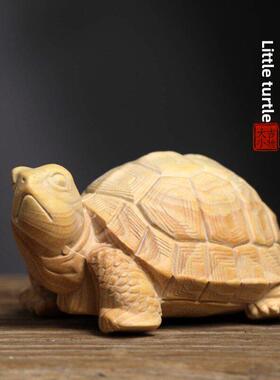 采购产品天然小叶黄杨实木雕刻，以吸引财富，长寿龟，手机，家居