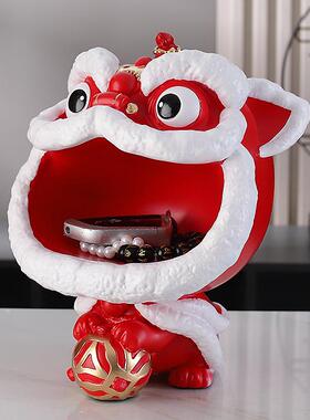 国潮狮入户玄关钥匙收ZH-205纳摆件家居醒客厅装饰龙年品节送礼品