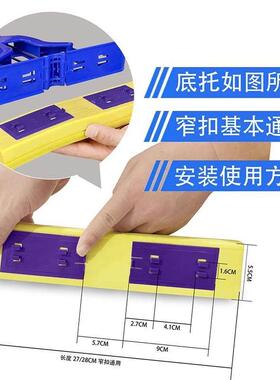 6个装墩布头对折式胶棉拖把头家用通吸水海绵替换装拖布海棉头