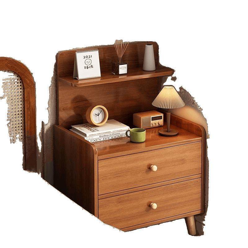 奶油风床头柜简约现代床边柜子卧室小型床头储物柜简易免漆床头柜,淘宝优惠券,粉丝福利购,淘宝优惠卷