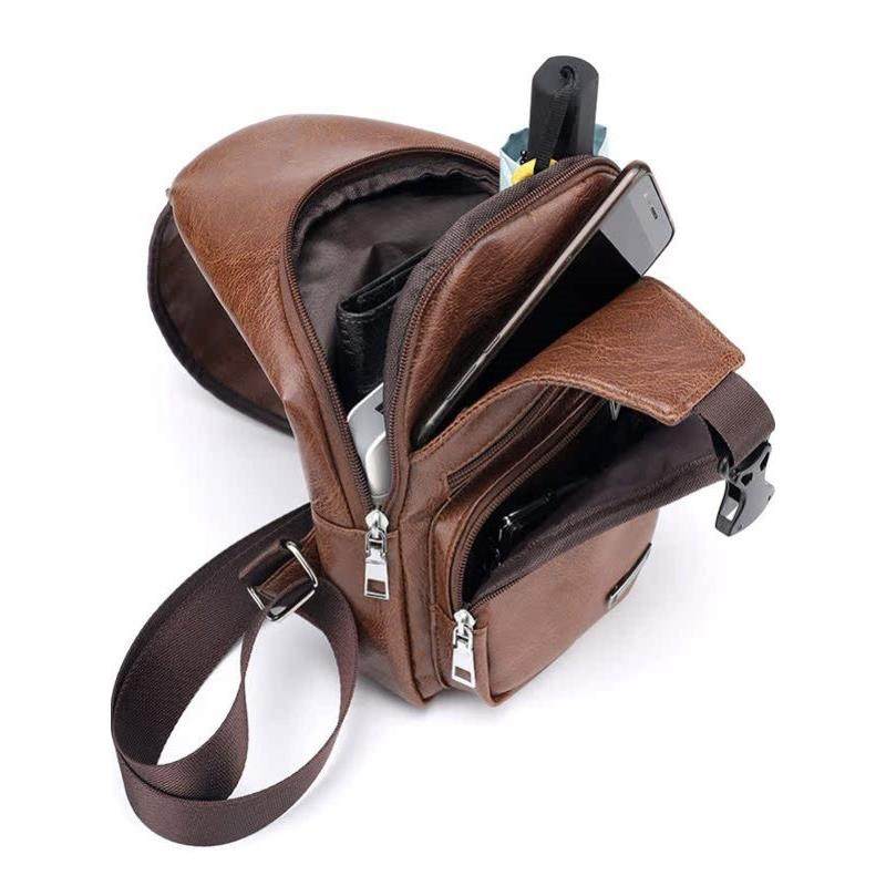 男士多功能胸包斜挎包新款潮男街头腰包时尚包胸前包手机包单肩包,淘宝优惠券,粉丝福利购,淘宝优惠卷