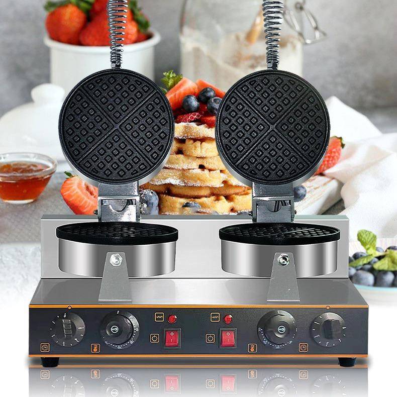DSCJ Dingsheng double-head waffle machine, waffle machine, commercial waffle oven, baking pan, electric pancake machine, FY-2