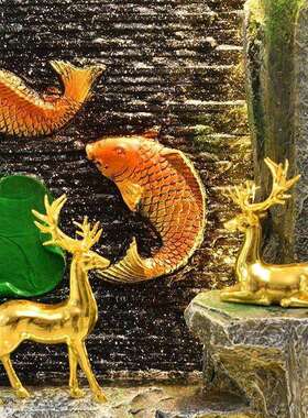 水幕墙流水屏风喷泉假山水景公司大厅客厅装饰循环水开业落地摆件