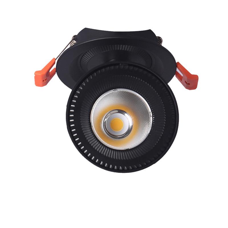 Dimmable led Nordic track spotlight ceiling living room cob downlight 7w 9w 12w 15w embedded