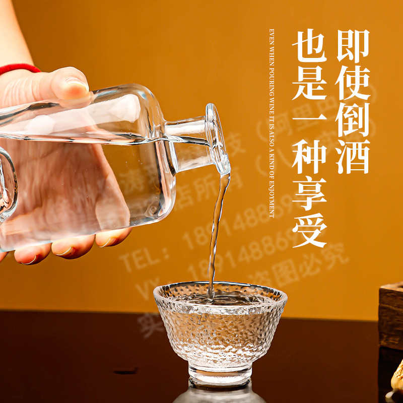 玻璃酒瓶高档空瓶白酒食品级木塞酿酒容器密封果酒散装泡酒瓶子小 - 图2