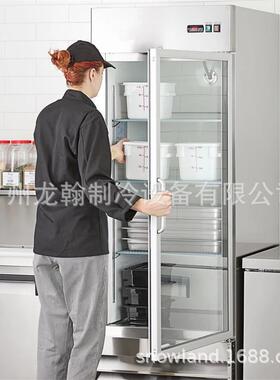 出口北美单门风冷冰箱商用冰柜冷冻冷藏单温保鲜柜速冻大容量冰箱