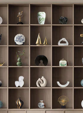 国风新中式摆件轻奢高档家居装饰品客厅酒柜电视柜玄关办公室摆放