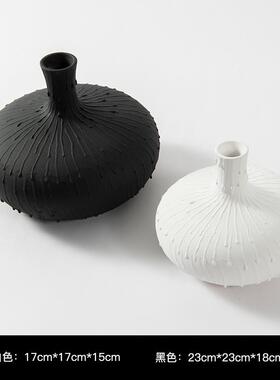 高级感艺术花器插花摆件酒店样板房间软装家居装饰品现代简约北欧