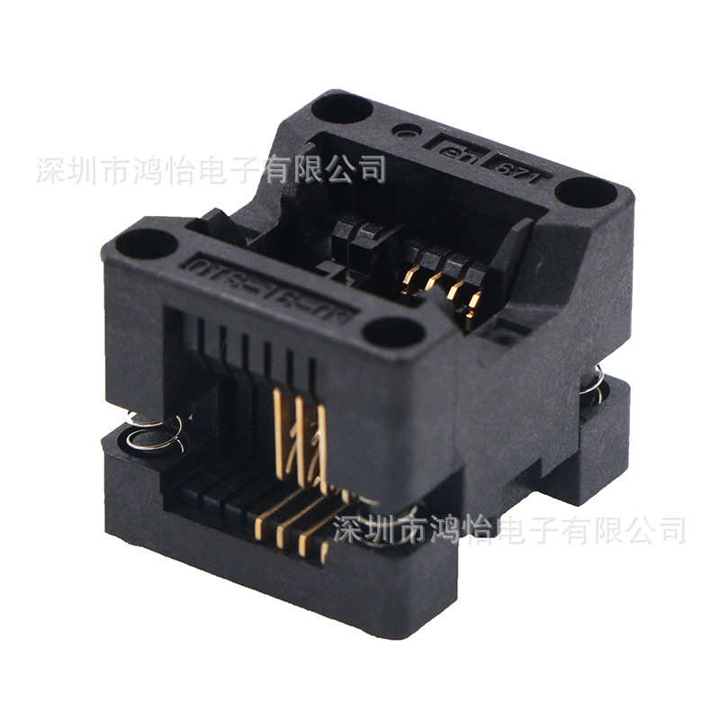 进口Enplas测试座SOP8/OTS-8(16)-1.27-03老化编程座烧录座转接器 - 图3