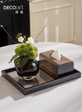 搬家新家，装饰用品，高端氛围，客厅茶几，收纳托盘，饰品组合