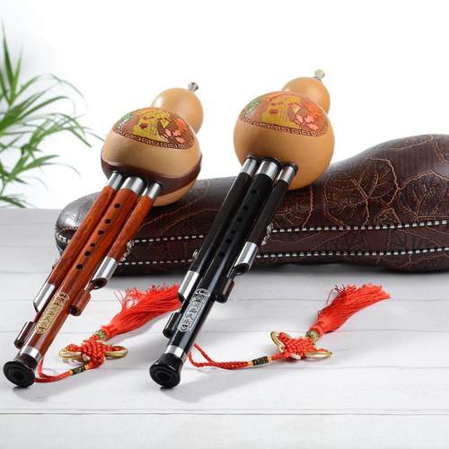高档葫芦丝器黑檀木红木管精品专业包演奏型三音可拆全国调邮C乐 - 图0