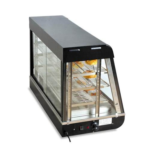 商用展示柜电热保温熟食披萨汉堡弧形陈列柜台式食品保温柜 - 图2