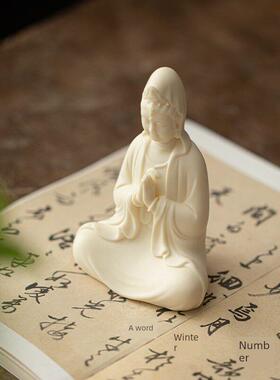 新中式陶瓷摆件净瓶观音家用观世音菩萨佛像摆件家居装饰品工艺品