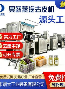 红薯蒸汽去皮机马铃薯黄桃脱皮设备农产品食品厂流水线蒸汽脱皮机