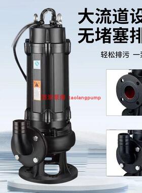 潜水污水泵抽粪泥浆380v220v排污泵增压泵污水提升大流量高扬程