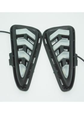 适用于15-17新款丰田凯美瑞Camry日行灯雾灯改装带转向LED日行灯